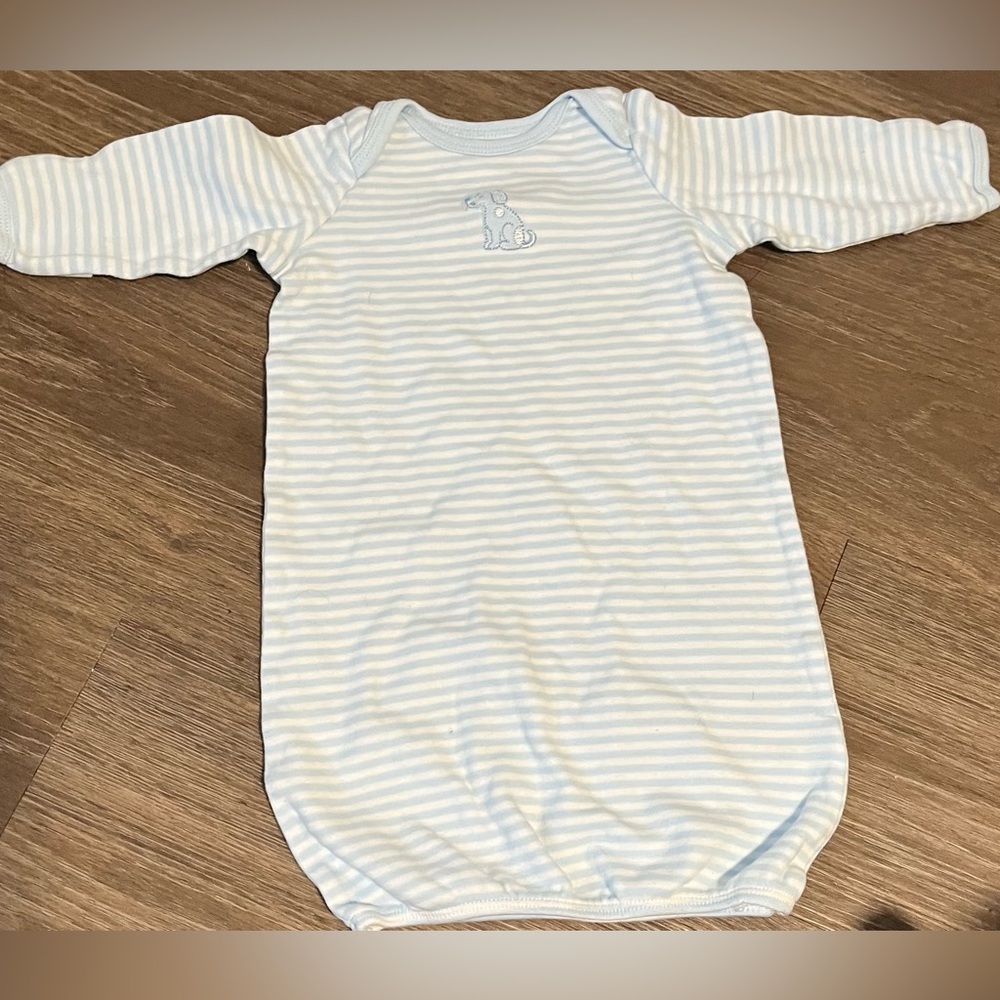 Little Me Blue Nightgown 0-3M